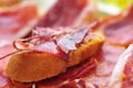 Serrano ham tapas Royalty Free Stock Photo