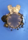 Serrano Towers Torres de Serranos at night. Valencia, Spain Royalty Free Stock Photo