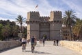 Serranos Towers. A view of the Serranos Towers