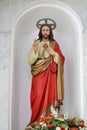 Serrara Fontana - Statua del Sacro Cuore di Gesu nella Chiesa di Santa Maria del Carmine