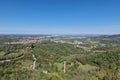 Serravalle scrivia aerial view panorama