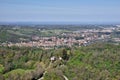 Serravalle scrivia aerial view panorama