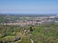 Serravalle scrivia aerial view panorama