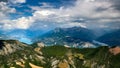 Serre Poncon Lake and Grand Morgon in Summer. Alps, France
