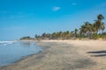 SERREKUNDA, THE GAMBIA - NOVEMBER 22, 2019: Beach near the Senegambia hotel strip in the Gambia, West Africa Royalty Free Stock Photo