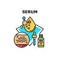 Serum Cosmetic Vector Concept Color Illustration Royalty Free Stock Photo