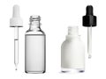 Serum dropper bottle with pipette, isolated flask