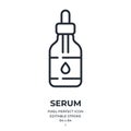 Serum editable stroke outline icon isolated on white background flat vector illustration. Pixel perfect. 64 x 64