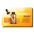 serum honey cosmetics skincare vector