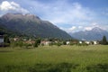 Serva and Dolada mountains in Belluno. Royalty Free Stock Photo