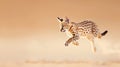 Serval Kitten Leaping Royalty Free Stock Photo