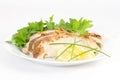 Serve cold lemon chicken Royalty Free Stock Photo