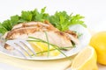 Serve cold lemon chicken Royalty Free Stock Photo