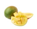 Served mango composition isolated Royalty Free Stock Photo