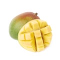 Served mango composition isolated Royalty Free Stock Photo
