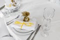 Served wedding table Royalty Free Stock Photo