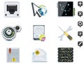 Server administration icons. Part 3 Royalty Free Stock Photo