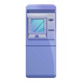 Server atm machine icon, cartoon style Royalty Free Stock Photo