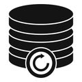 Server backup icon simple vector. Data cloud Royalty Free Stock Photo