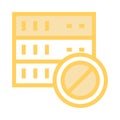 Server block color line icon