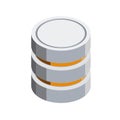 Server 3D isometric icon Royalty Free Stock Photo