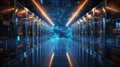 server data flowing