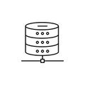 server, data, network icon. Simple outline vector of Web Design Development  set icons for UI and UX, website or mobile Royalty Free Stock Photo
