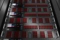 Server datacenter panels 3d computer