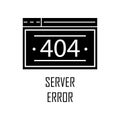 server error icon. Element of Web Development for mobile concept and web apps. Detailed server error icon can be used for web and Royalty Free Stock Photo