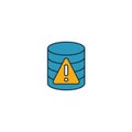 Server Error icon. Outline filled creative elemet from big data icons collection. Premium server error icon for ui, ux, apps,