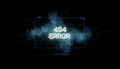 Server experiencing 404 error displaying digital glitch effect Royalty Free Stock Photo