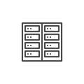Server Hosting line icon