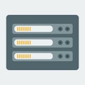 Server icon. Element of design for web or mobile applications. Royalty Free Stock Photo