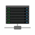 Server Icon vector image. Royalty Free Stock Photo