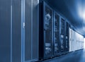 Server internet datacenter room, network, technology concept background, Data center is server control center for internet