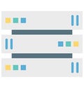 Server Isolated Vector icon that can be easily edit or modified Royalty Free Stock Photo