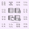 server, lock, refresh, plus sign icon. web icons universal set for web and mobile