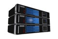 Server Machines Isolated Royalty Free Stock Photo