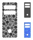 Server mainframe Composition Icon of Round Dots