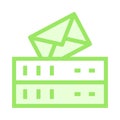 Server message color line icon Royalty Free Stock Photo