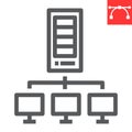 Server network line icon Royalty Free Stock Photo