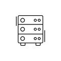 Server, networking icon. Simple line, outline vector elements of storage and cloud icons for ui and ux, website or mobile Royalty Free Stock Photo