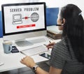 Server Problem Failure Difficulty Complication Concept Royalty Free Stock Photo