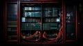 Renovation Needed: Industrial Server Rack Cabinet Photographed