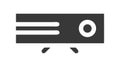 Server Rack Computer Icon for Data Hosting, vector design Generative AI Royalty Free Stock Photo