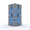 Server rack data center storage network infrastructure Royalty Free Stock Photo