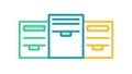 Server Rack Icon: Data Center, IT Network Infrastructure, vector design Generative AI Royalty Free Stock Photo