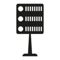 Server rack icon. Data storage symbol. Hardware vector sign. Database center art. Royalty Free Stock Photo