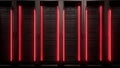 Server Rack Lights Neon LEDs (ai generated) Royalty Free Stock Photo