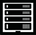 Server Rack Units Icon Royalty Free Stock Photo